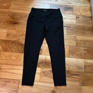 Raypose Women’s Mesh Inset Leggings, Pockets, Sz M